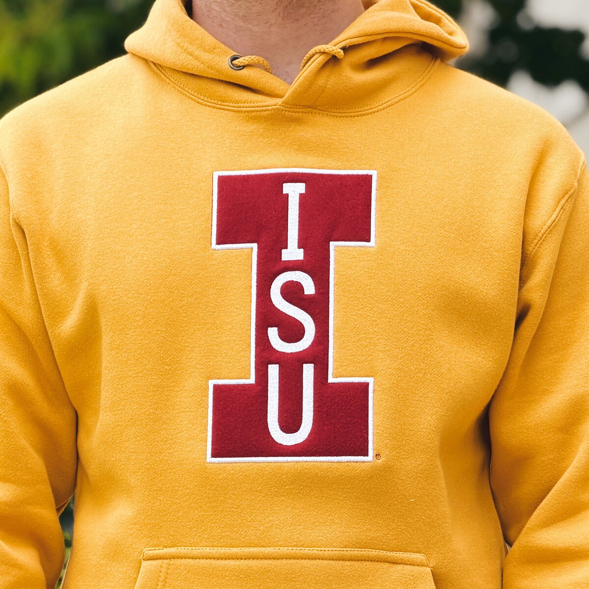 CI Sport ISU Mustard Hood design close up